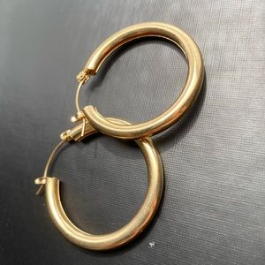 Gold hoop earrings